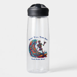 Farbenfrohe Skelettwanderung Trinkflasche