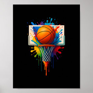Farbenfrohe Sketll Splash Ller Tie Dye Color Team  Poster