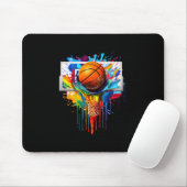 Farbenfrohe Sketll Tie Dye Farbspritzer Hoop Netz Mousepad (Mit Mouse)
