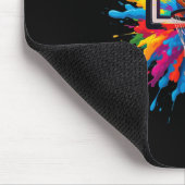Farbenfrohe Sketll Tie Dye Hoop Netz Slam Dunk Spl Mousepad (Ecke)