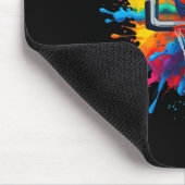 Farbenfrohe Sketll-Tie-Dye-Reifen-Netz-Slam-Dunk-S Mousepad (Ecke)
