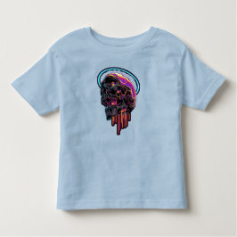 Farbenfrohe Skull Niedlich Baby Boy Girl Halloween Kleinkind T-shirt