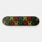 Farbenfrohe Skulls Skateboard (Horizontal)