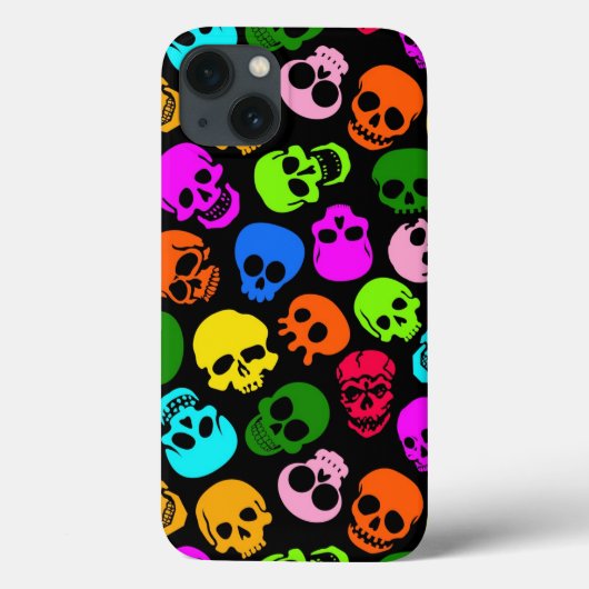 Farbenfrohe Skulpturen in schwarz Case-Mate iPhone Hülle (Rückseite)