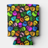 Farbenfrohe Skulpturen in schwarz Dosenkühler (Rückseite)