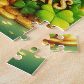 Farbenfrohe, skurrile Rainbow St. Patrick's Day Puzzle (Seite)