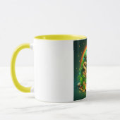 Farbenfrohe, skurrile Rainbow St. Patrick's Day Tasse (Links)