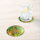 Farbenfrohe, skurrile Rainbow St. Patrick's Day Untersetzer (Vor Ort)