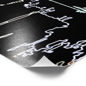 Farbenfrohe Skyline in Manhattan Fotodruck (Ecke)