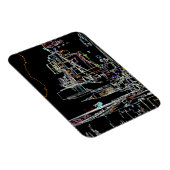 Farbenfrohe Skyline in Manhattan Magnet (Rechte Seite)