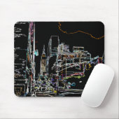 Farbenfrohe Skyline in Manhattan Mousepad (Mit Mouse)