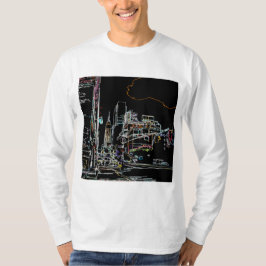 Farbenfrohe Skyline in Manhattan T-Shirt
