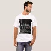 Farbenfrohe Skyline in Manhattan T-Shirt (Vorne ganz)