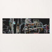 Farbenfrohe Skyline in Manhattan Yogamatte (Rückseite (Horizontal))