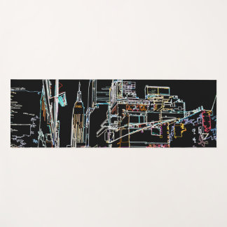 Farbenfrohe Skyline in Manhattan Yogamatte