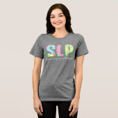 Farbenfrohe SLP Osterfeier Tri-Blend Shirt (Vorderseite voll)