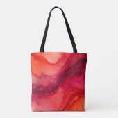 Farbenfrohe Smoke Art Traumtasche Tasche (Rückseite)