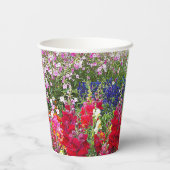 Farbenfrohe Snapdragon Garden Pappbecher (Rückseite)