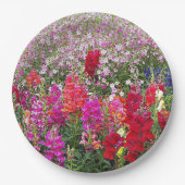 Farbenfrohe Snapdragon Garden Pappteller (Vorderseite)