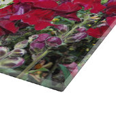 Farbenfrohe Snapdragon Garden Schneidebrett (Ecke)