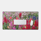 Farbenfrohe Snapdragon Garden Schreibtischunterlage (Tastatur & Maus)