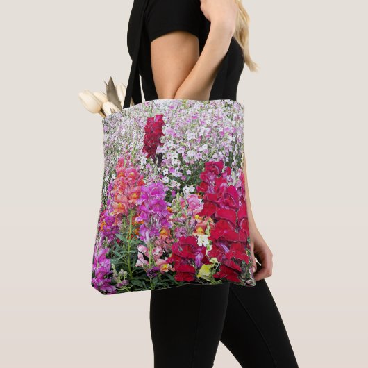 Farbenfrohe Snapdragon Garden Tasche (Von Nahem)