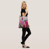Farbenfrohe Snapdragon Garden Tasche (Am Model)