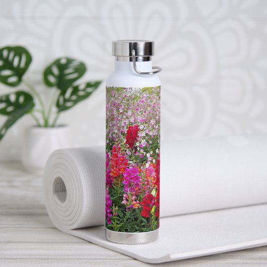 Farbenfrohe Snapdragon Garden Trinkflasche (Yoga)