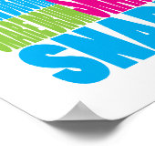 Farbenfrohe Snare Drum Poster (Ecke)