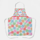 Farbenfrohe Snowflake-Schürze Schürze (Vorderseite)