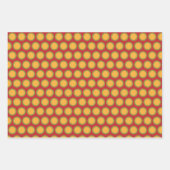 Farbenfrohe Snowman Weihnachtswrapping Paper Set Geschenkpapier Set (Vorderseite 3)