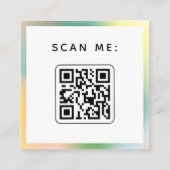 Farbenfrohe Social Media Manager Green Gradient Co Quadratische Visitenkarte (Rückseite)