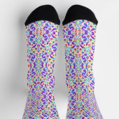 Farbenfrohe Socken mit einem lebendigen abstrakten (Oben)
