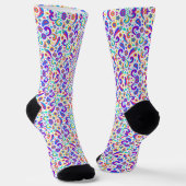 Farbenfrohe Socken mit einem lebendigen abstrakten (Gewinkelt)