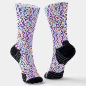 Farbenfrohe Socken, verziert mit einem lebendigen, Socken (Gewinkelt)