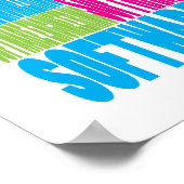 Farbenfrohe Software Engineering Poster (Ecke)