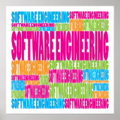 Farbenfrohe Software Engineering Poster (Vorne)