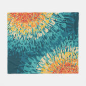 Farbenfrohe Solarfackeln im Retrostil Fleecedecke (Vorderseite (Horizontal))