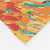 Farbenfrohe Solarfackeln im Retrostil Fleecedecke (Ecke)