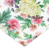 Farbenfrohe Sommer-Blume Großer Tischläufer (Ecke)