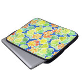 Farbenfrohe Sommer-Blume Laptop-Sieb Laptopschutzhülle (Vorne Knopf)