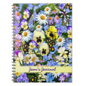 Farbenfrohe Sommer-Blume Notizblock (Vorderseite)