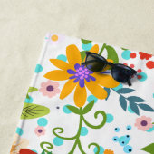 Farbenfrohe Sommer-Blume Strandtuch (Beispiel)