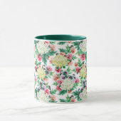 Farbenfrohe Sommer-Blume Tasse (Zentrum)