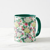 Farbenfrohe Sommer-Blume Tasse (VorderseiteRechts)