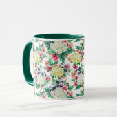 Farbenfrohe Sommer-Blume Tasse (Vorderseite Links)