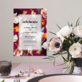 Farbenfrohe Sommer-Blume zum Hochzeitsempfang Einladung