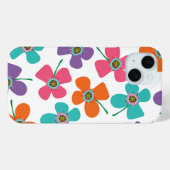 Farbenfrohe Sommer Daisis Pop Whimsical Fun Muster Case-Mate iPhone Hülle (Rückseite (Horizontal))