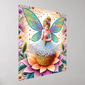 Farbenfrohe Sommer Fee Zwei Illustration Foliendrucke (Ablage )