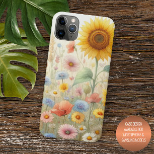 Farbenfrohe Sommer Fieldblumen Frische Pasta mache Case-Mate iPhone Hülle